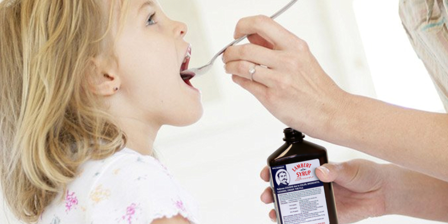 Lambert syrup, natural toddler cough remedy